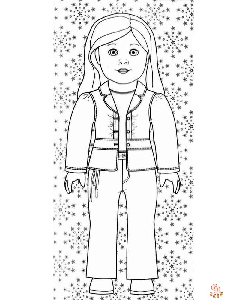American Girl Doll Coloring Pages 2