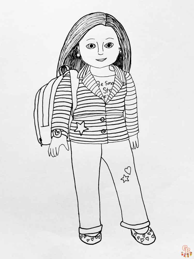 American Girl Doll Coloring Pages 3
