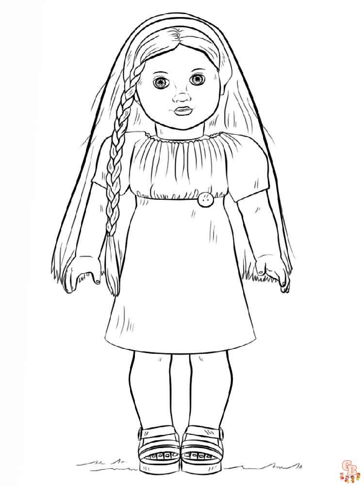 American Girl Coloring Pages  Unicorn coloring pages, American girl doll  house, Coloring pages for girls