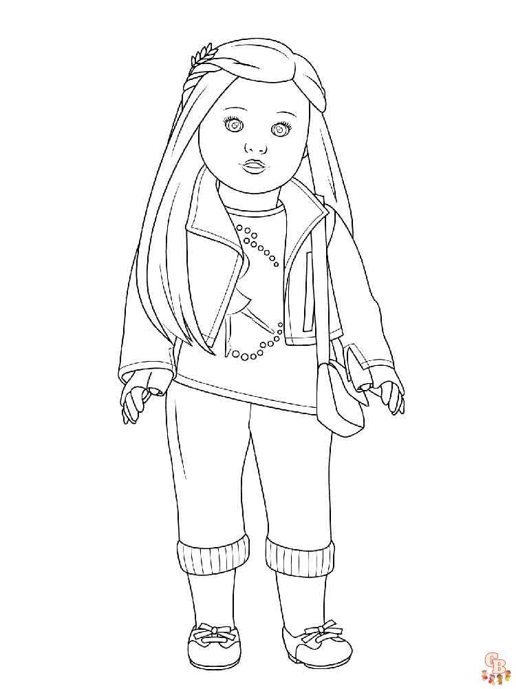 American Girl Doll Coloring Pages 8