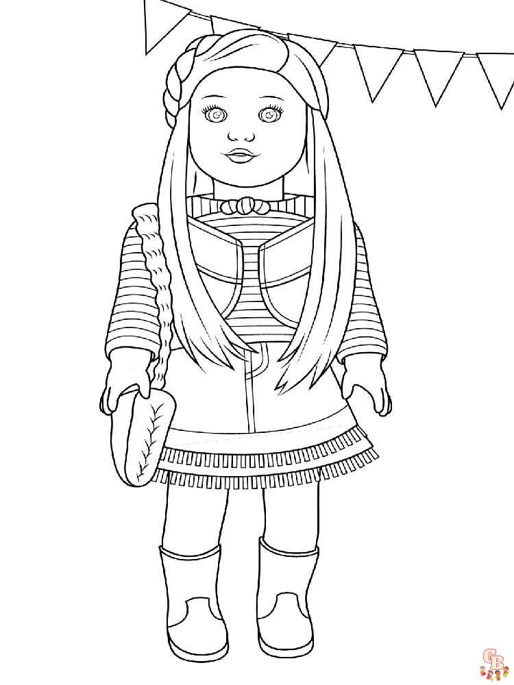 American Girl Doll Coloring Pages 9