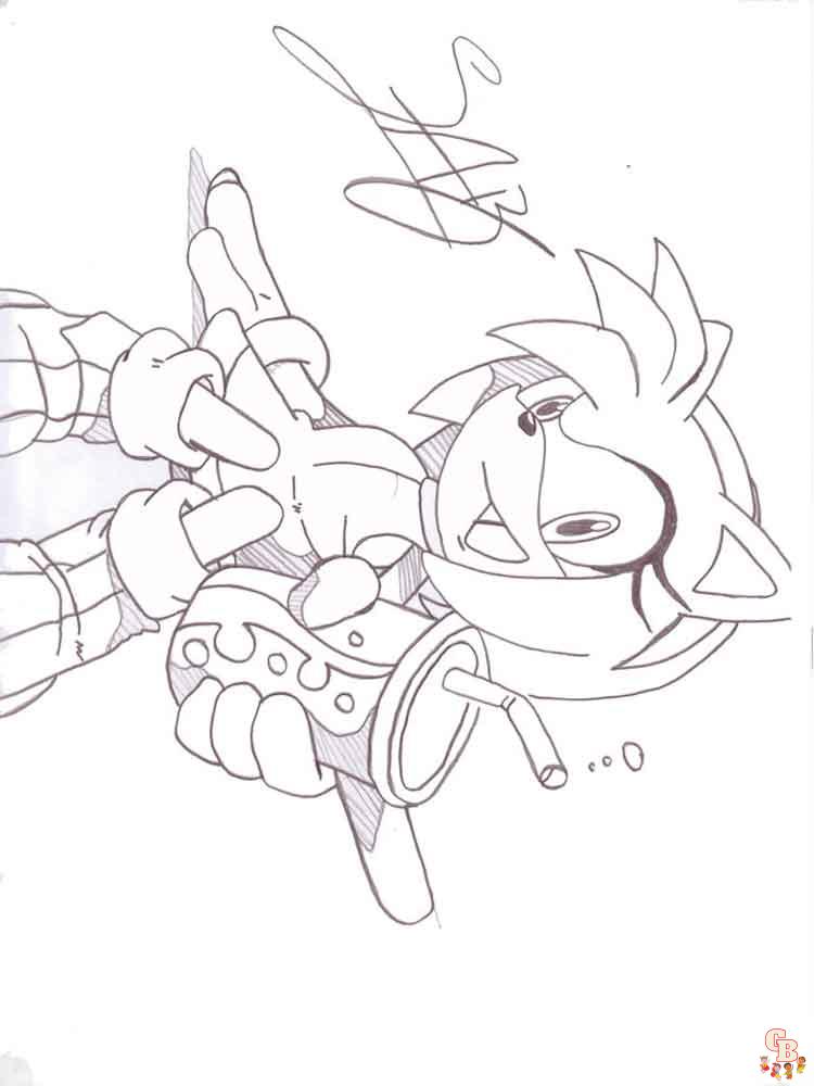 Amy Rose Coloring Pages 3