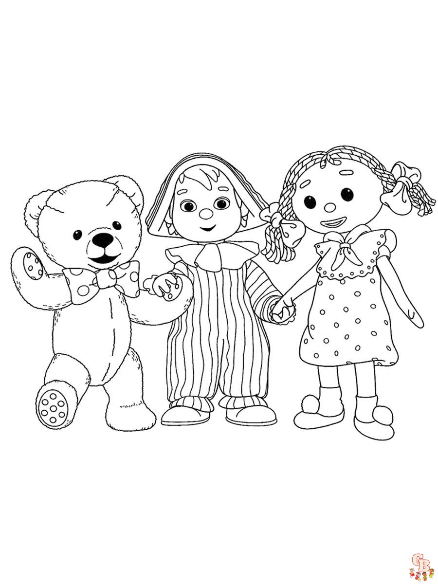 Andy Pandy Coloring Pages for Kids - Printable and Easy