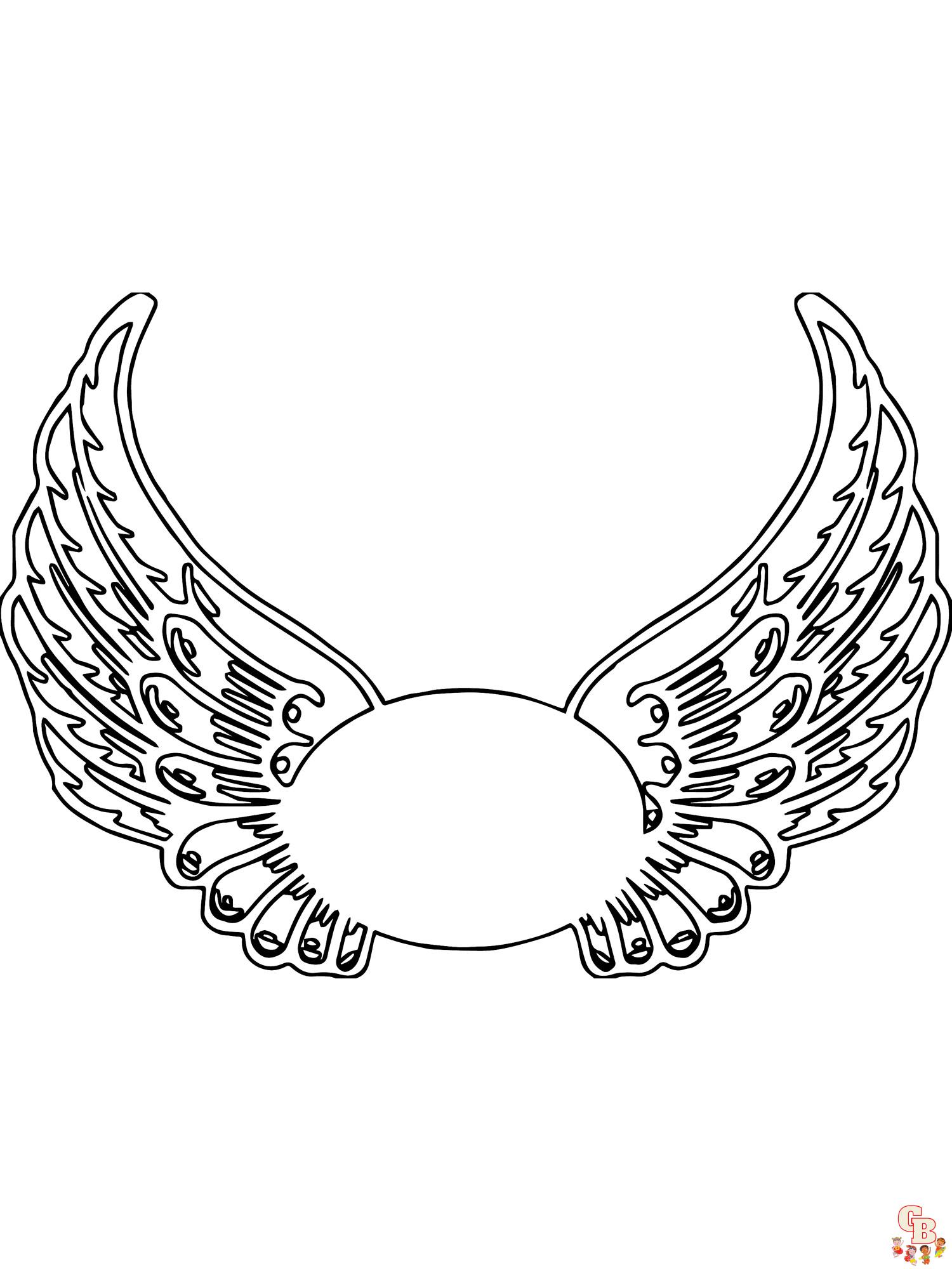Angel Wings Coloring Pages 1