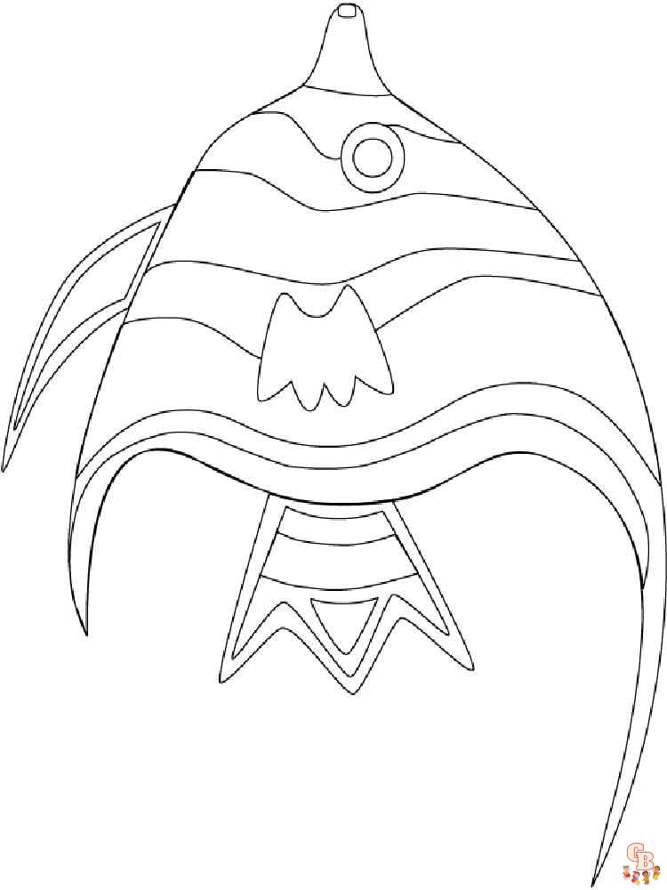 Angelfish Coloring Pages free