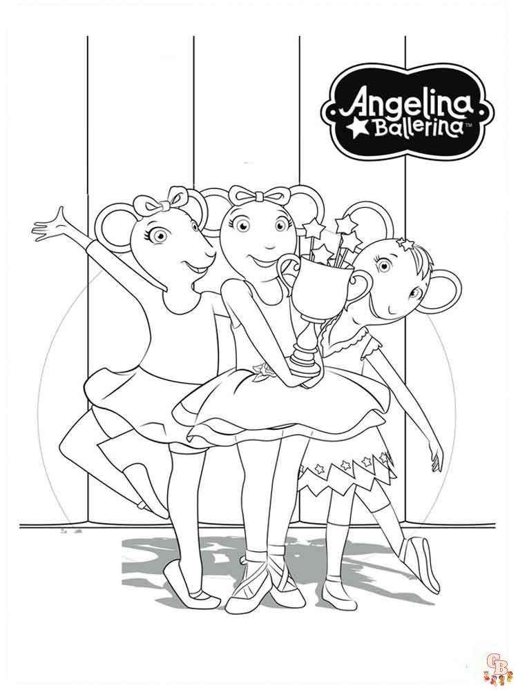 Angelina Ballerina Coloring Pages 1