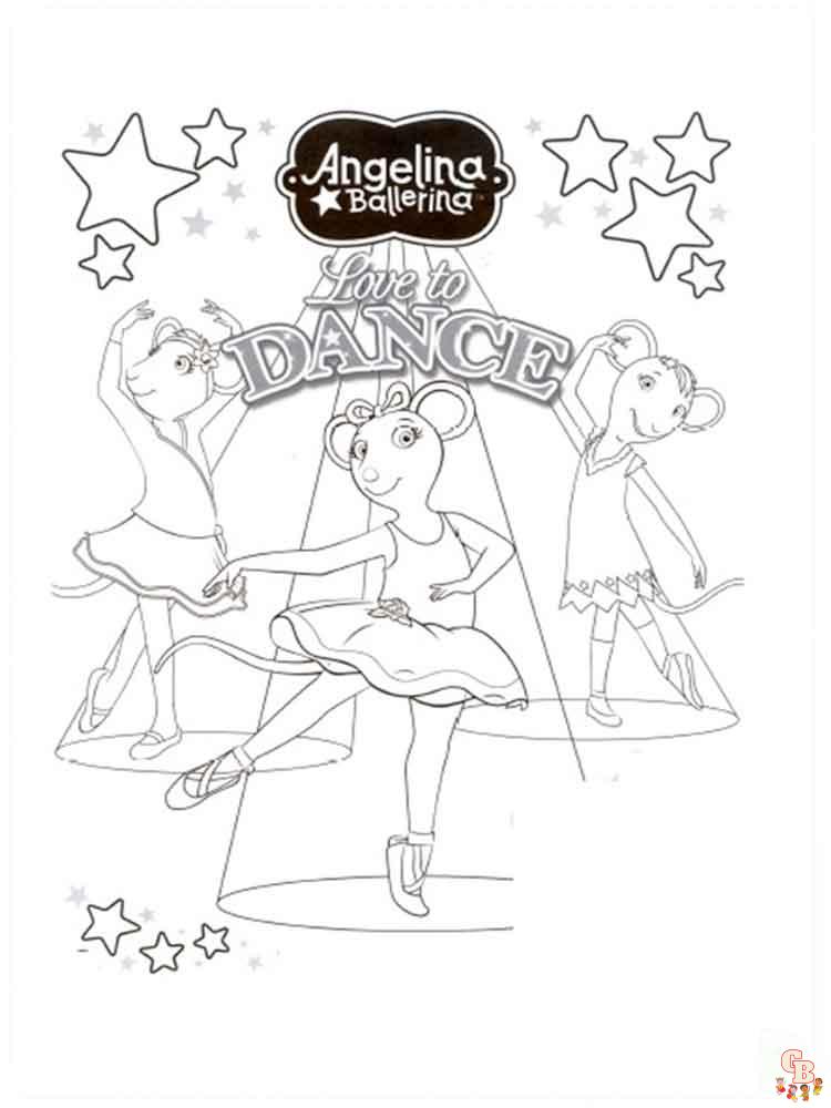 Angelina Ballerina Coloring Pages 14