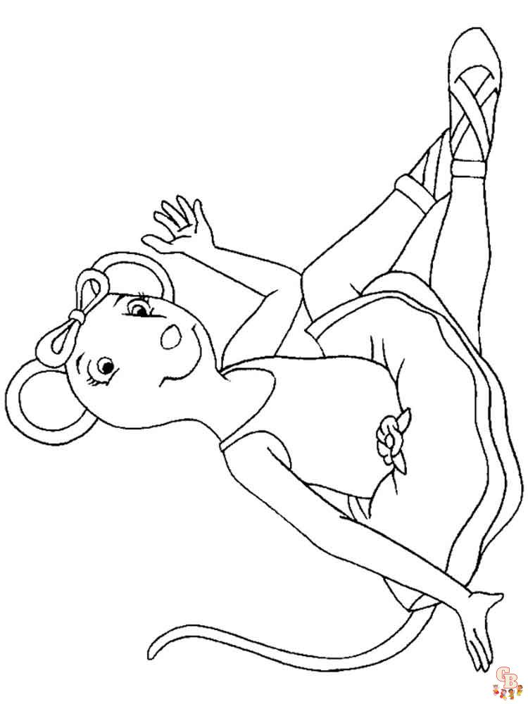 Angelina Ballerina Coloring Pages 15