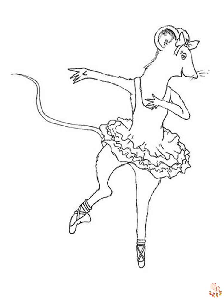 Angelina Ballerina Coloring Pages 16