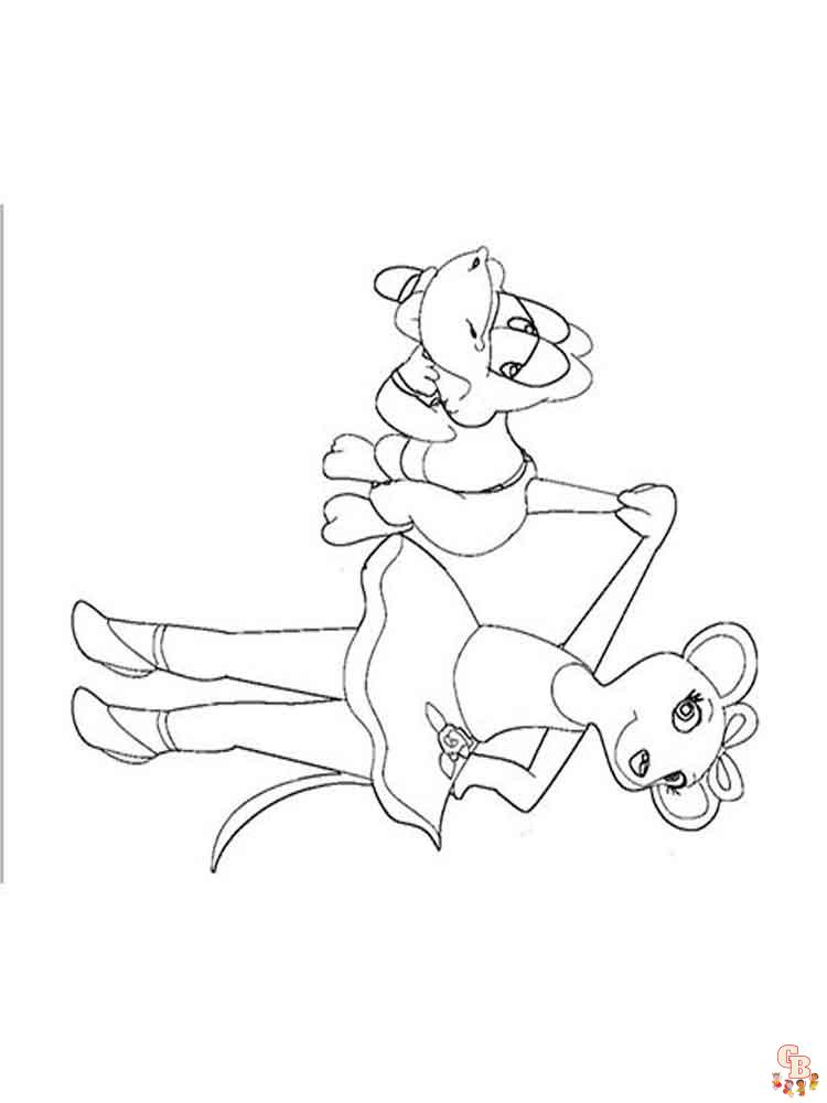 Angelina Ballerina Coloring Pages 4