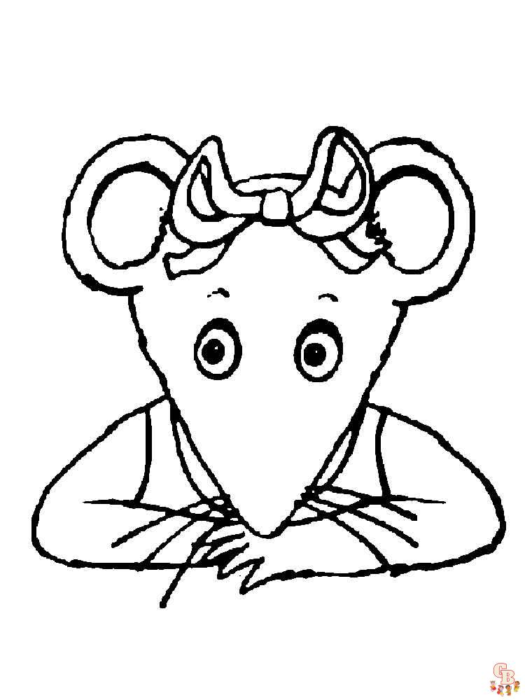 Angelina Ballerina Coloring Pages 6
