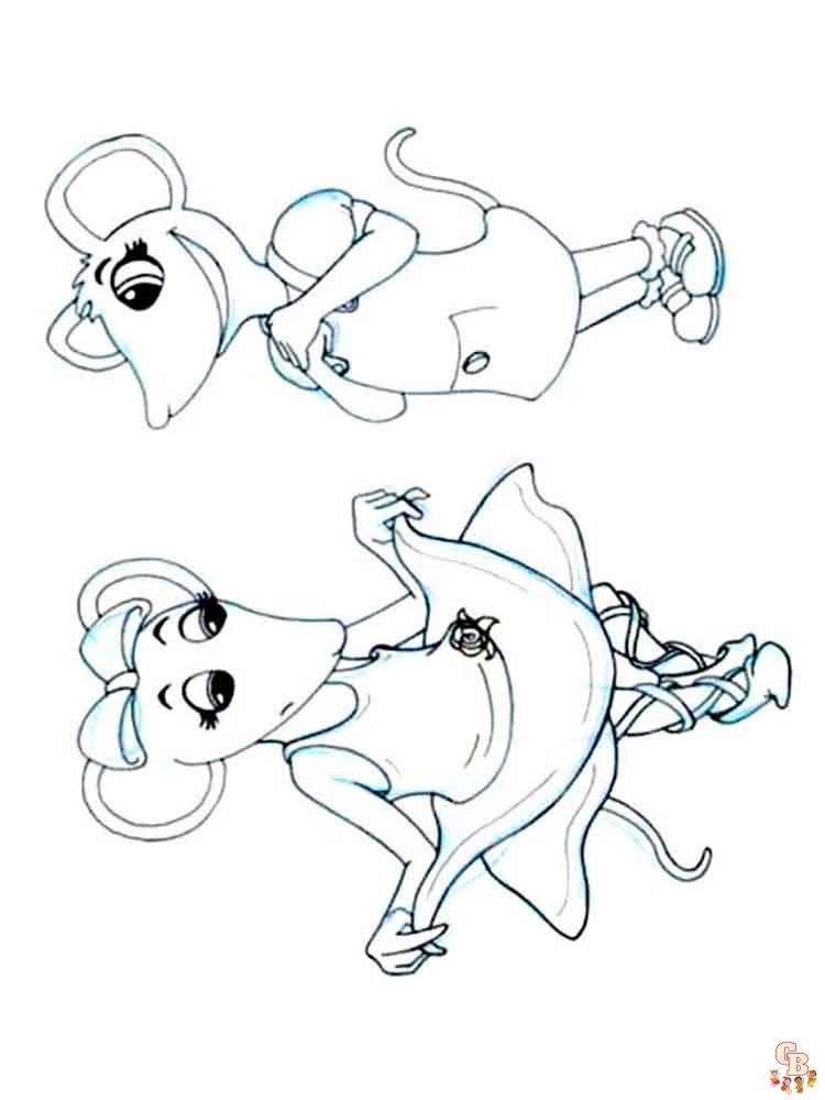 Angelina Ballerina Coloring Pages 7