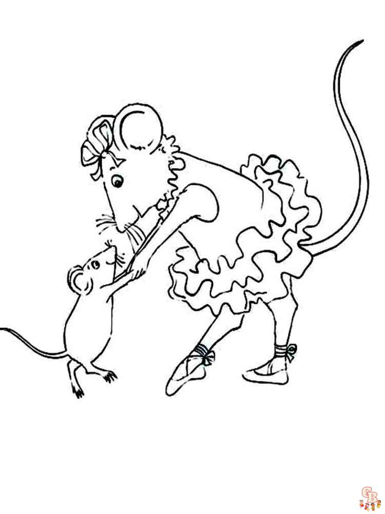 Angelina Ballerina Coloring Pages 8