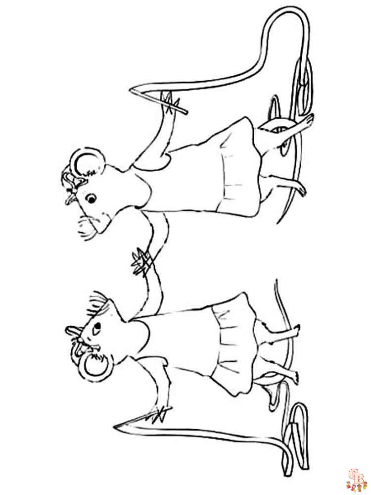 Angelina Ballerina Coloring Pages 9