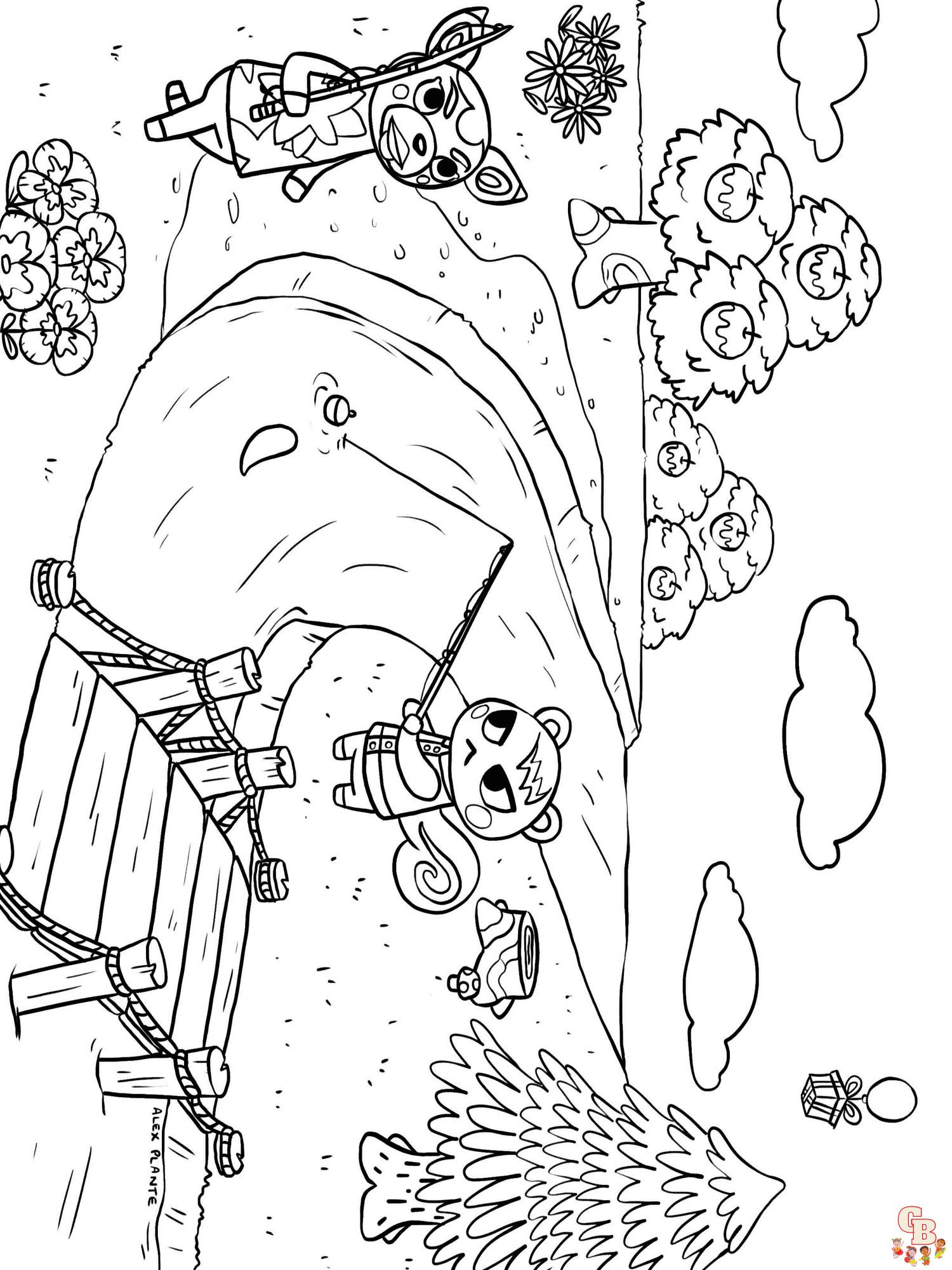 Animal Crossing Coloring Pages 1