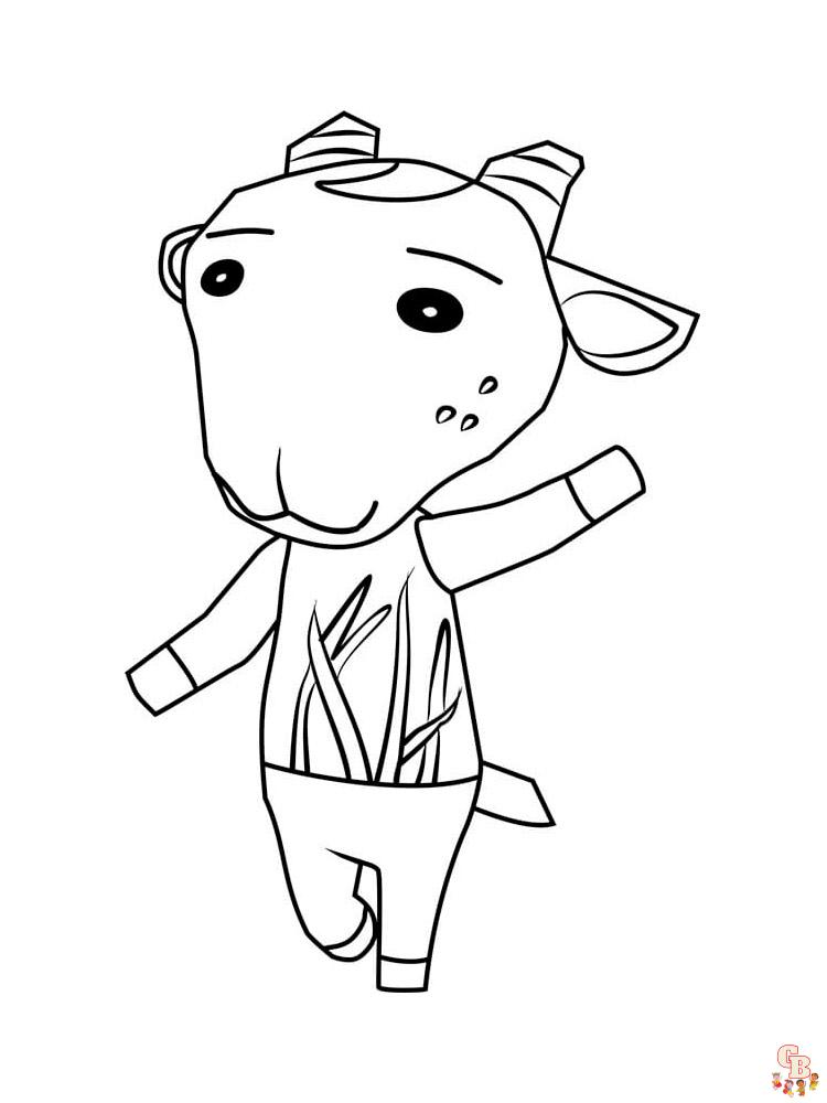 Animal Crossing Coloring Pages 15