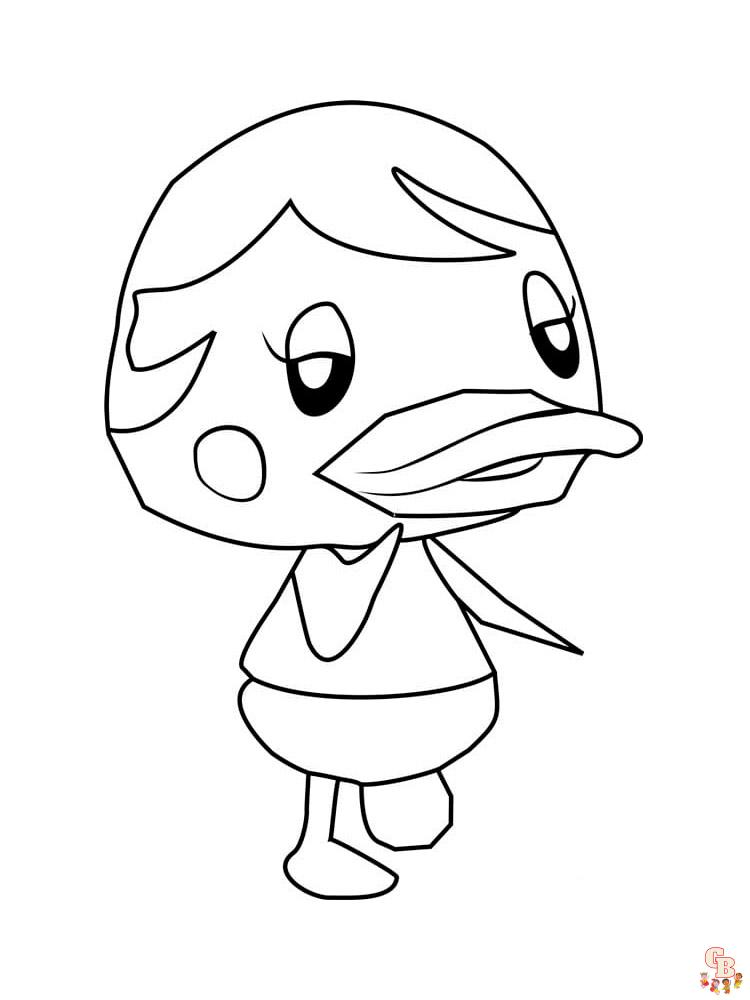 Animal Crossing Coloring Pages 16