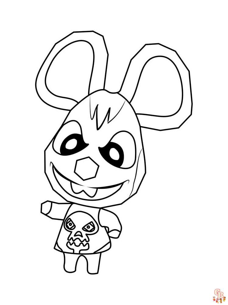 Animal Crossing Coloring Pages 17