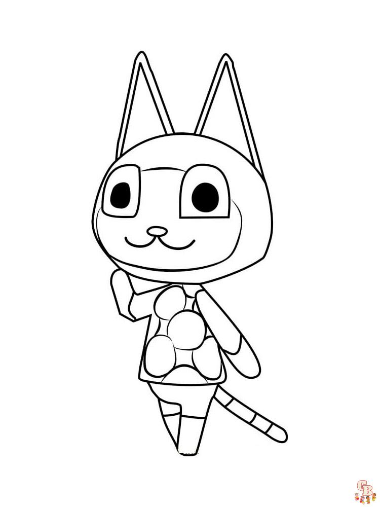 Animal Crossing Coloring Pages 20