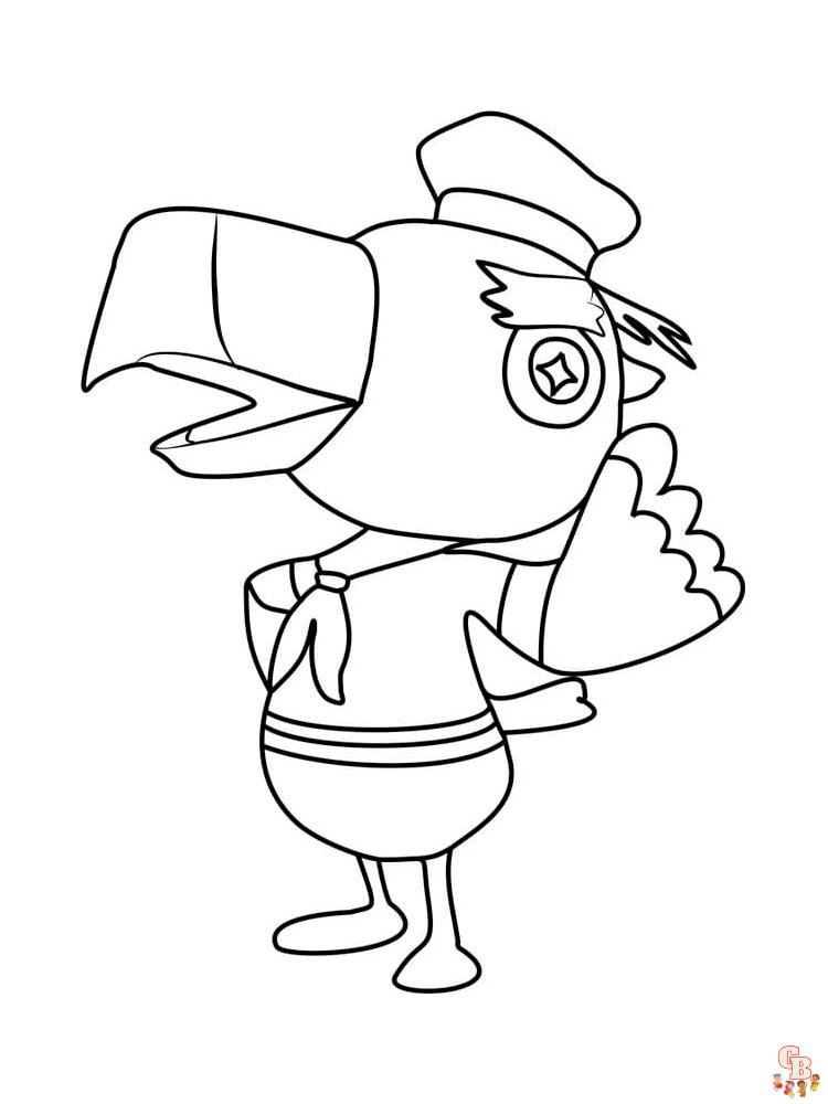 Animal Crossing Coloring Pages 21