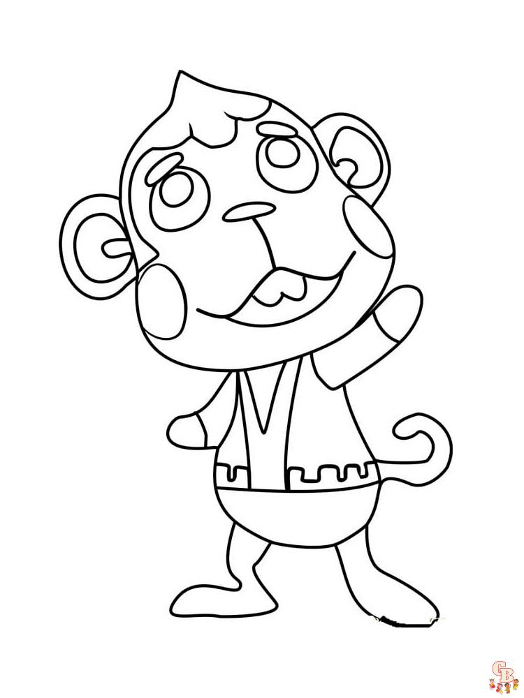 Animal Crossing Coloring Pages 22