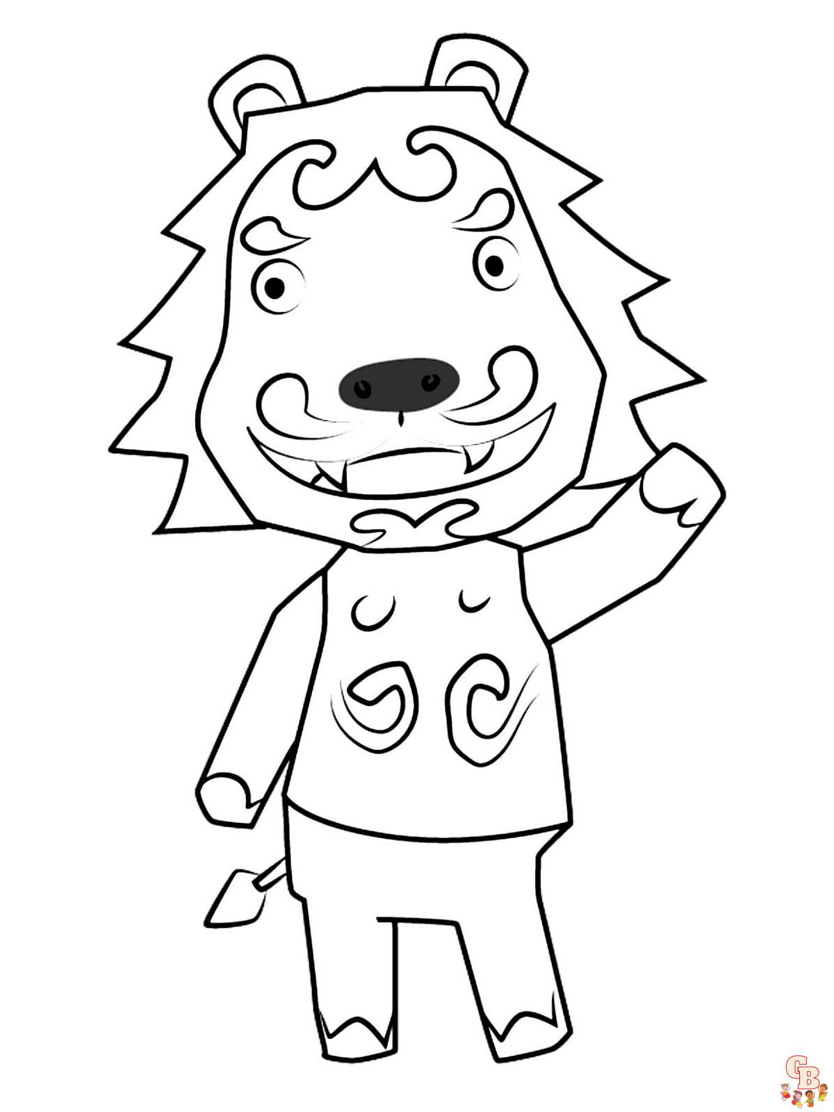 Animal Crossing Coloring Pages 23