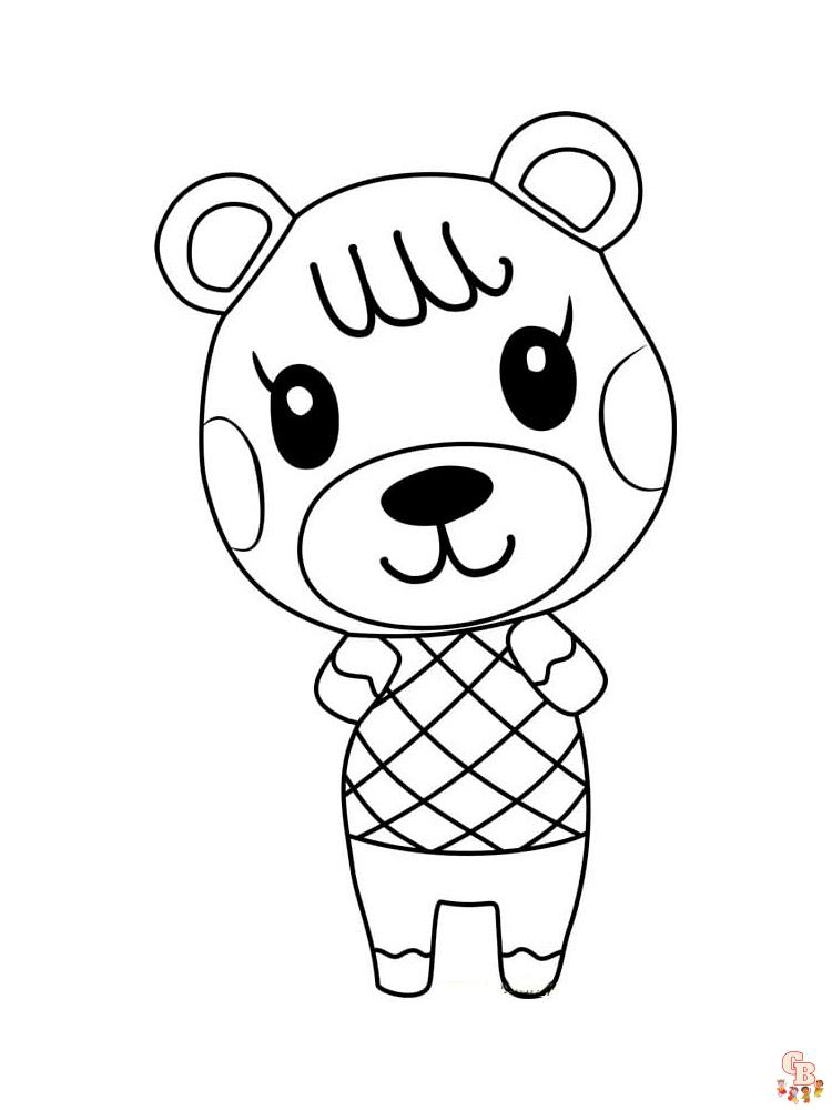 Animal Crossing Coloring Pages 24