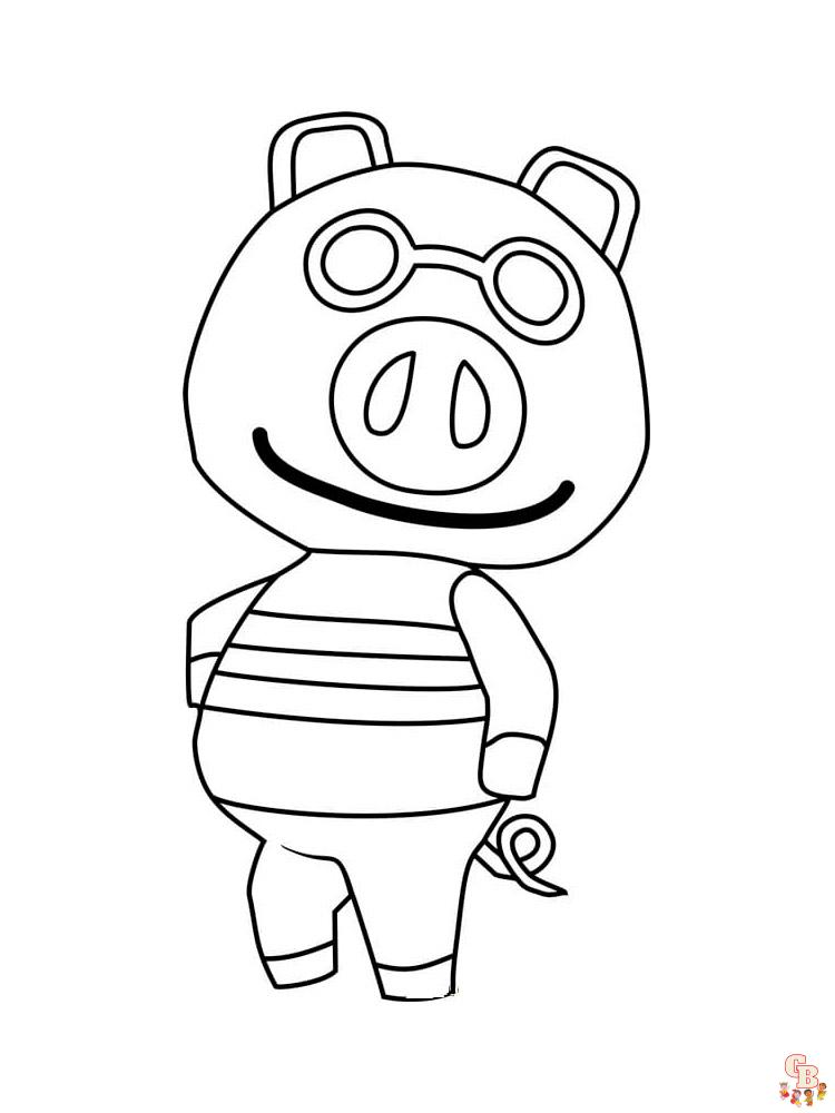Animal Crossing Coloring Pages 27