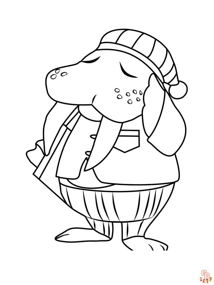 Animal Crossing Coloring Pages 28