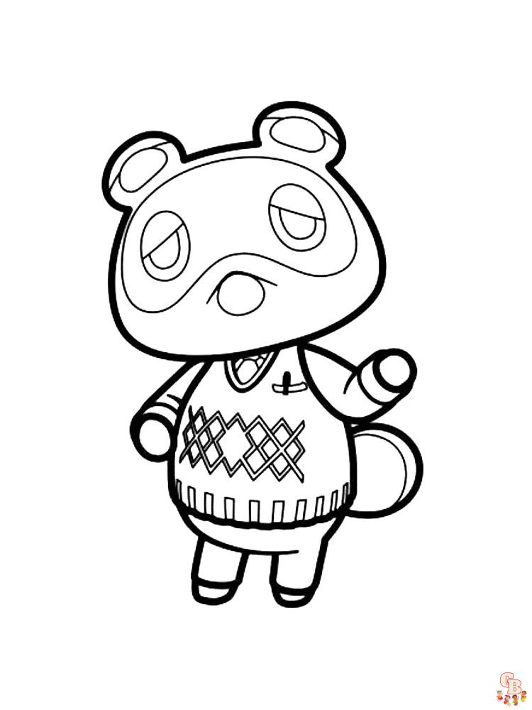 Animal Crossing Coloring Pages 3