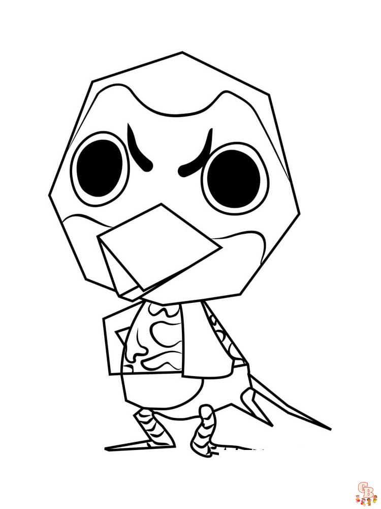 Animal Crossing Coloring Pages 30