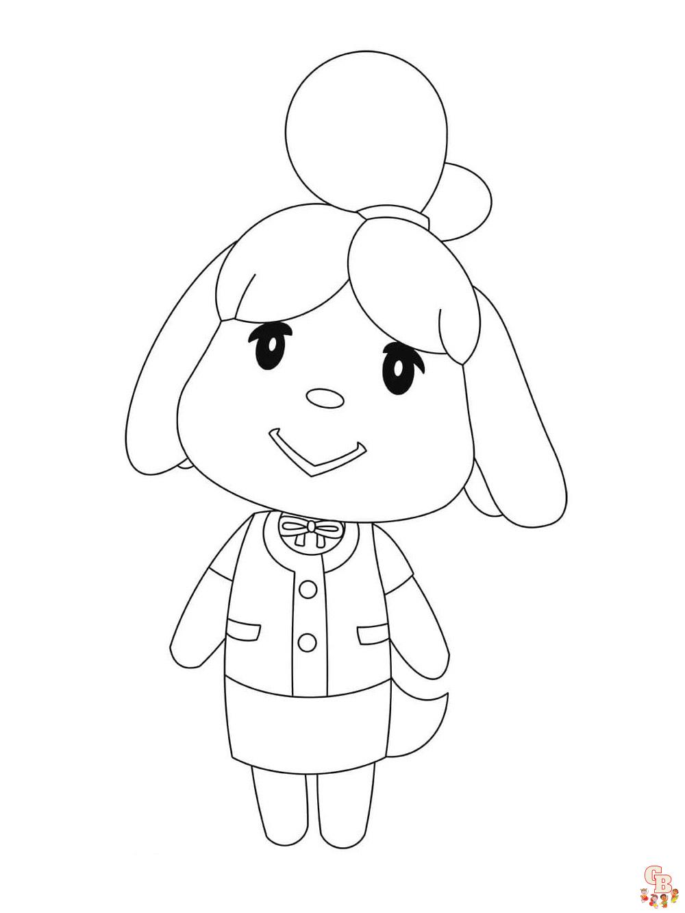 Animal Crossing Coloring Pages 31