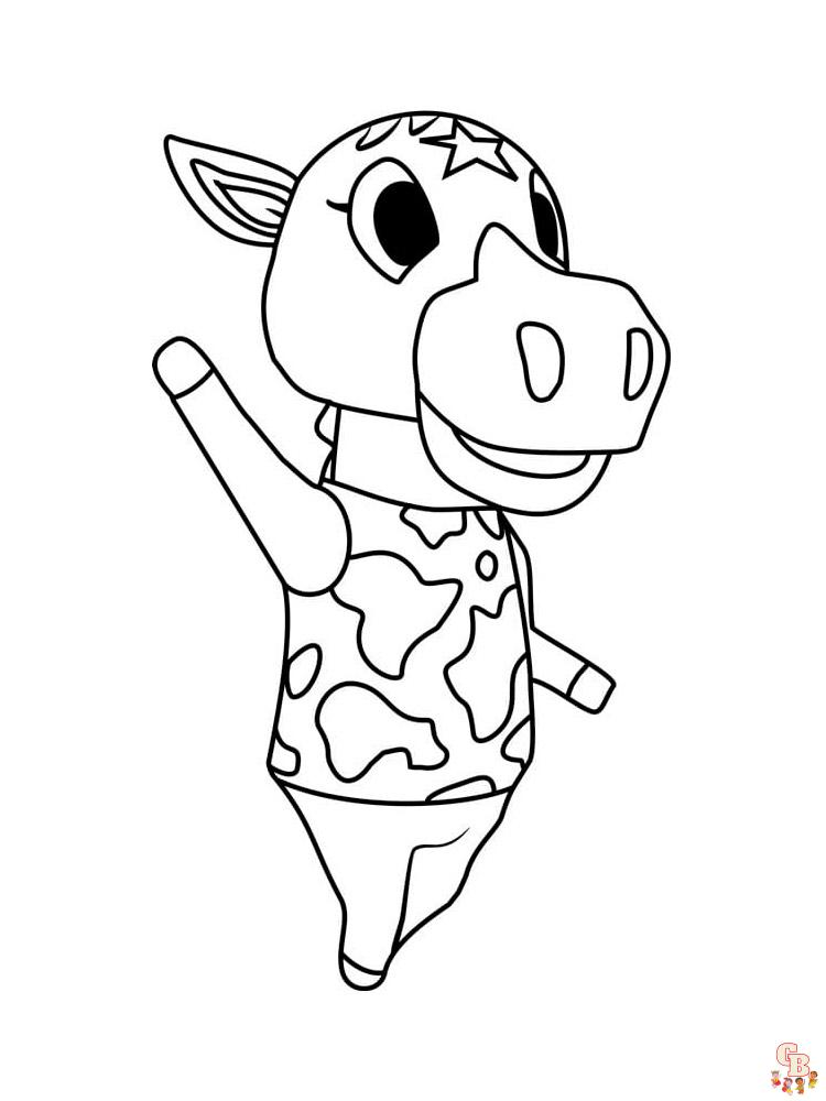Animal Crossing Coloring Pages 32