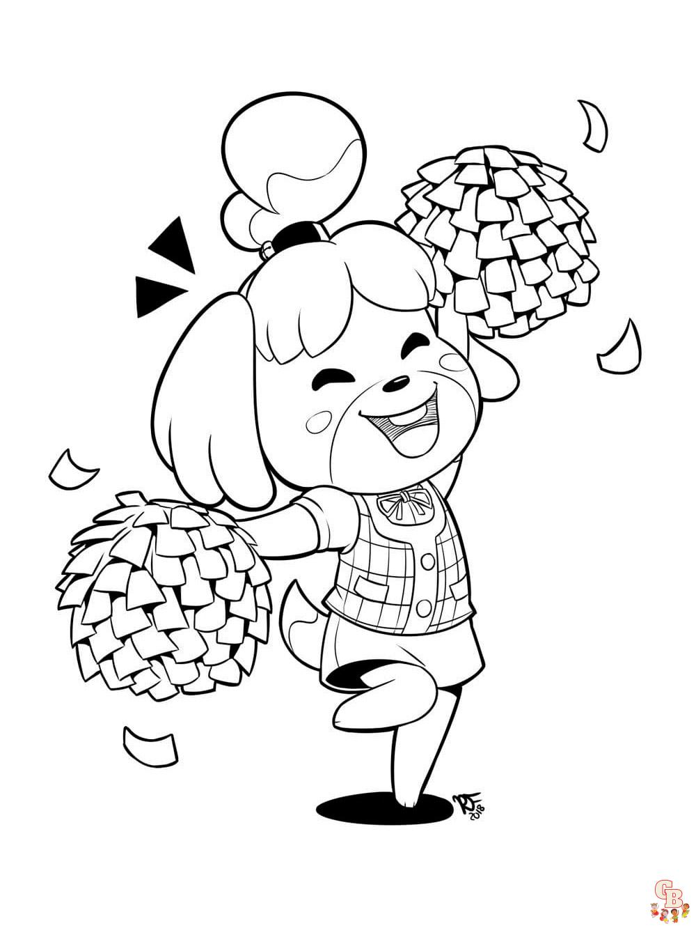 Animal Crossing Coloring Pages 33