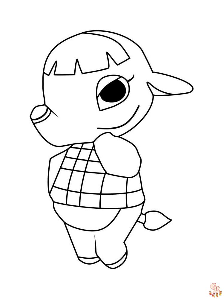 Animal Crossing Coloring Pages 34