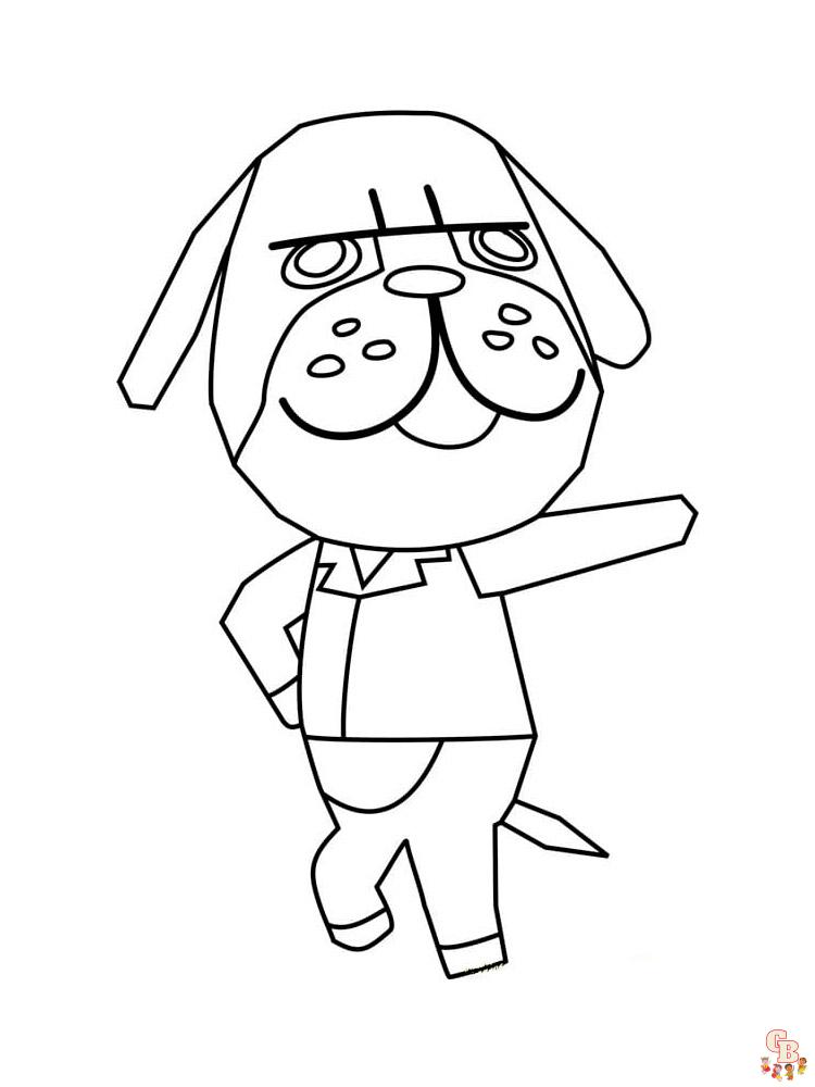 Animal Crossing Coloring Pages 35