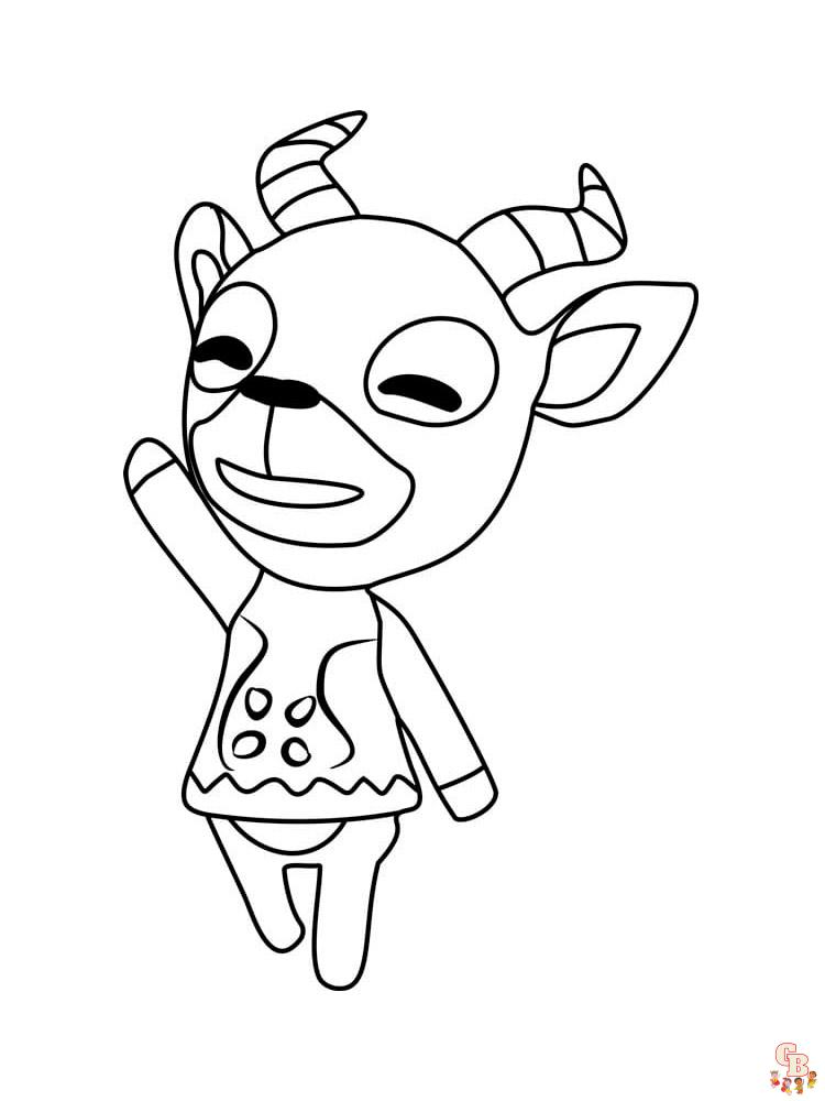 Animal Crossing Coloring Pages 36
