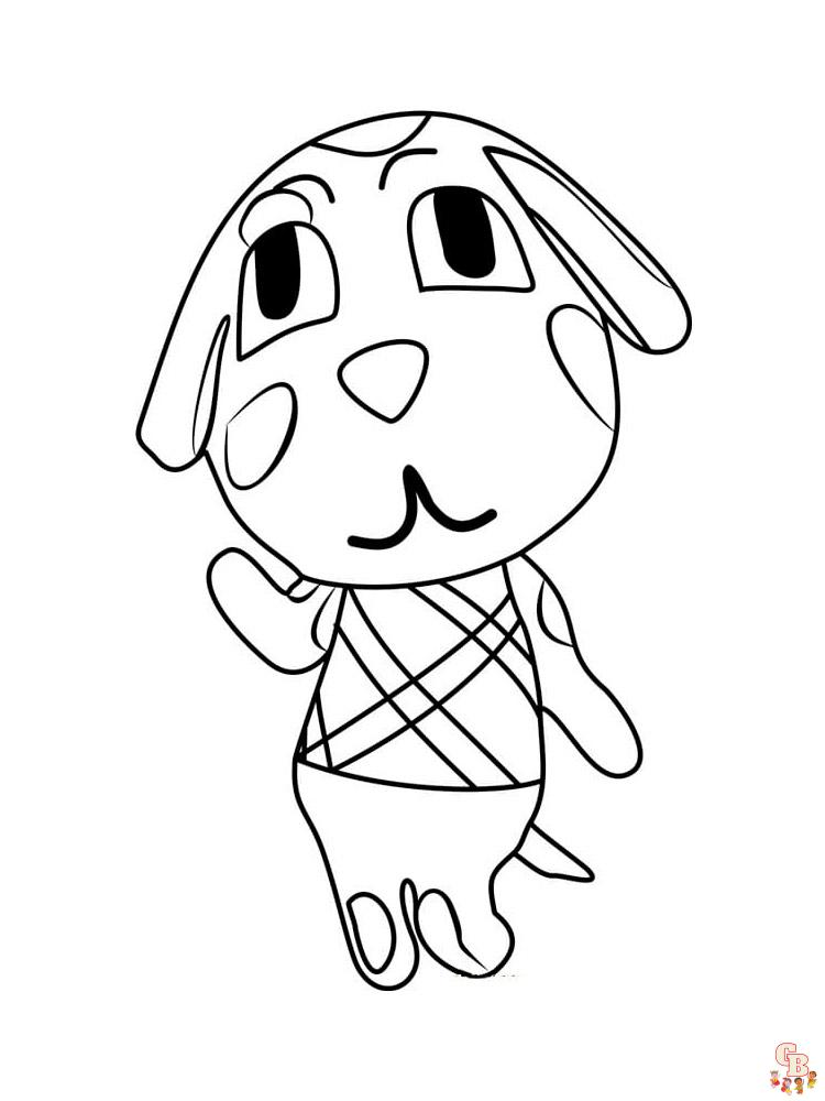 Animal Crossing Coloring Pages 37