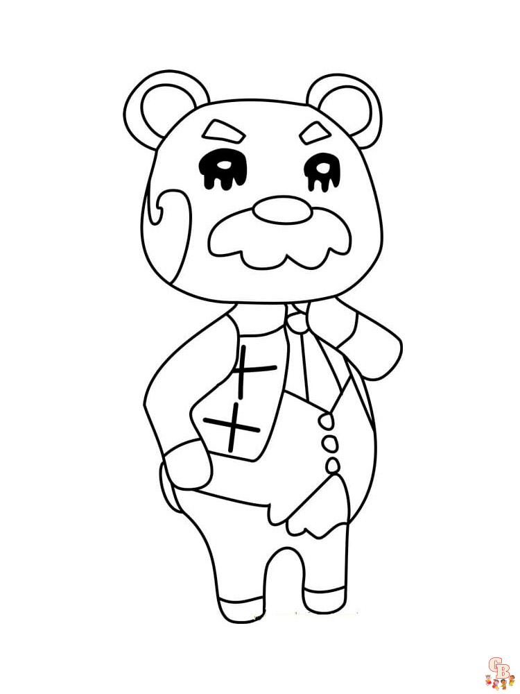 Animal Crossing Coloring Pages 38