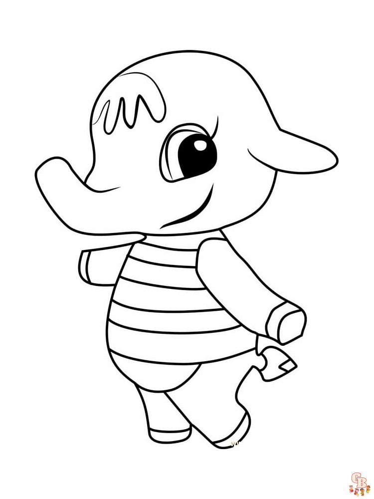 Animal Crossing Coloring Pages 39