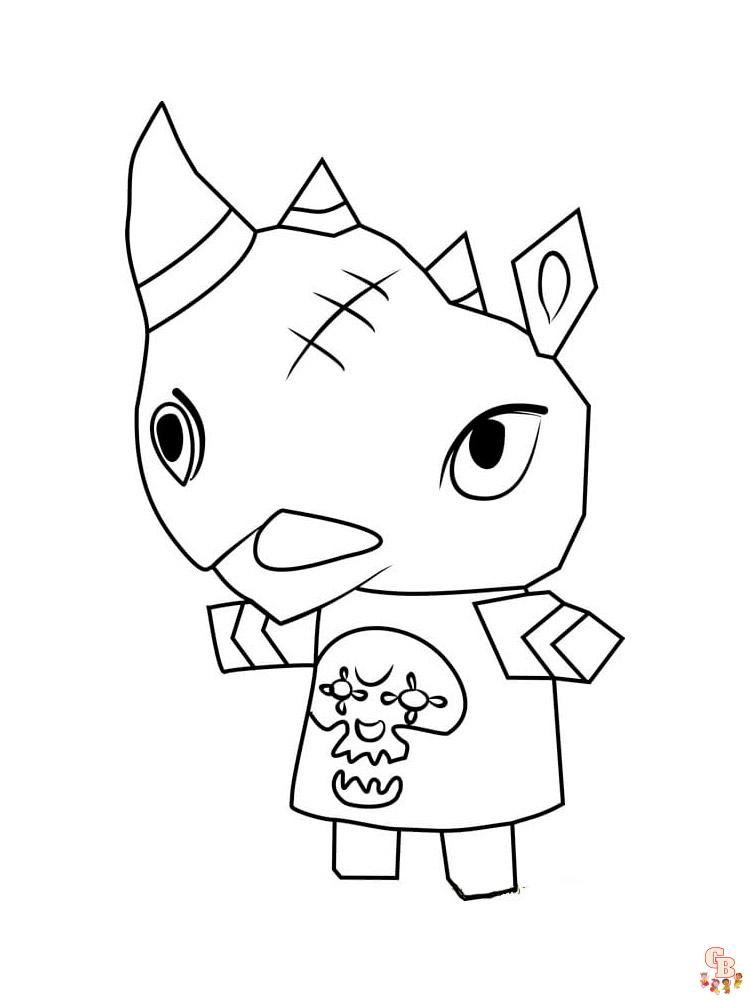 Animal Crossing Coloring Pages 40