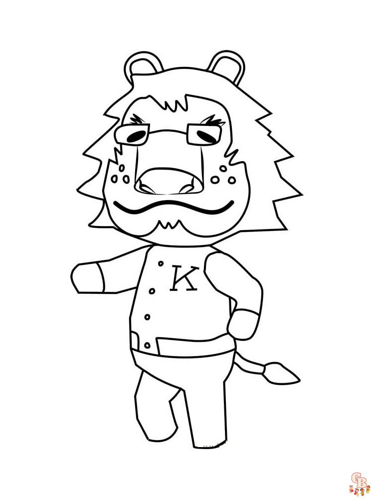 Animal Crossing Coloring Pages 41