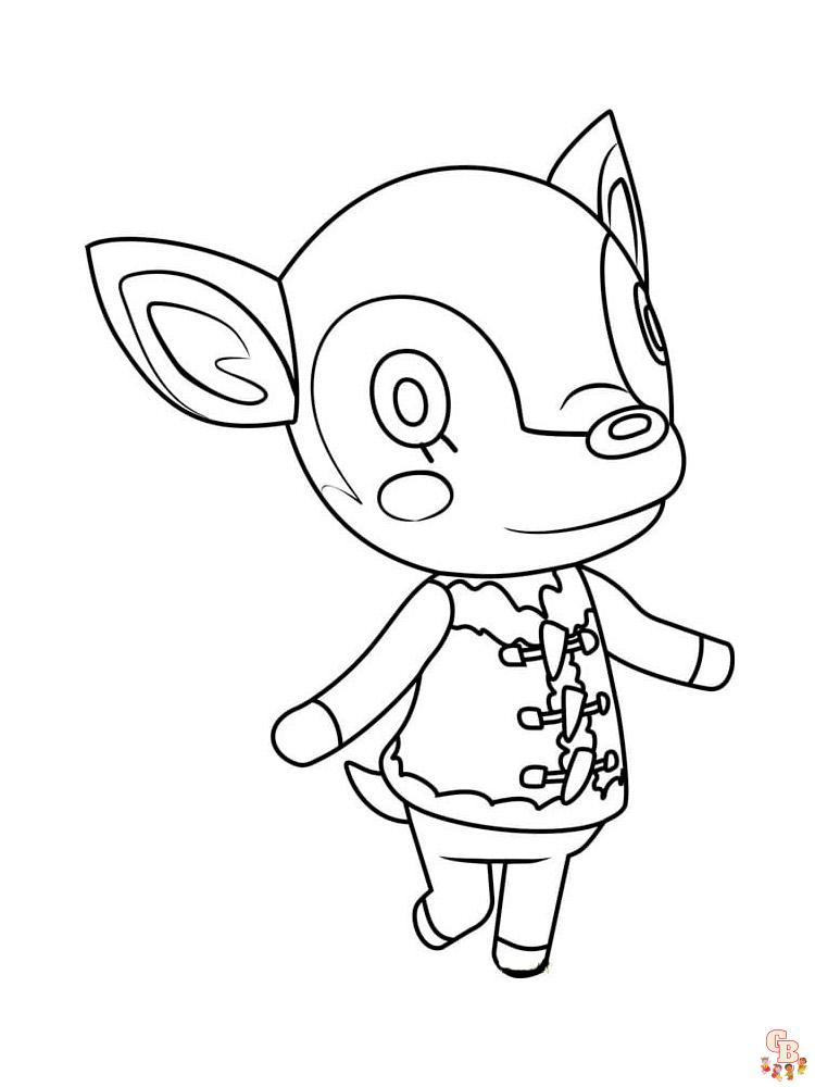 Animal Crossing Coloring Pages 43