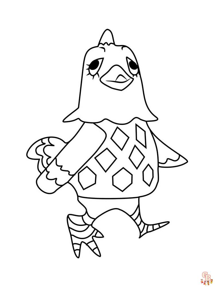 Animal Crossing Coloring Pages 44