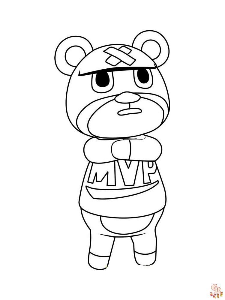 Animal Crossing Coloring Pages 45