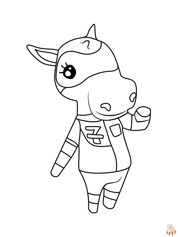 Animal Crossing Coloring Pages 46