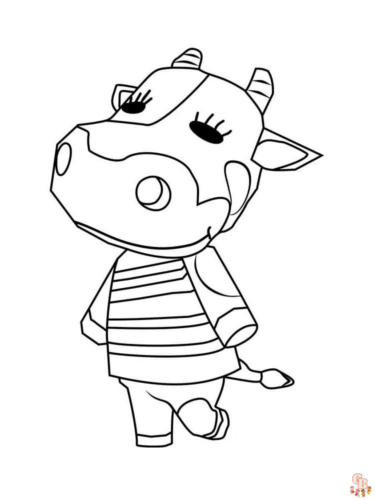 Animal Crossing Coloring Pages 5
