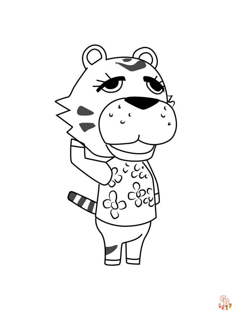 Animal Crossing Coloring Pages 51