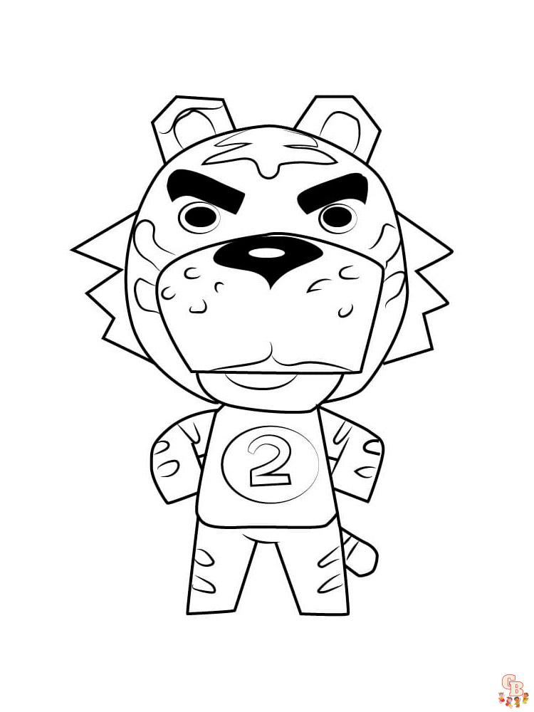 Animal Crossing Coloring Pages 53