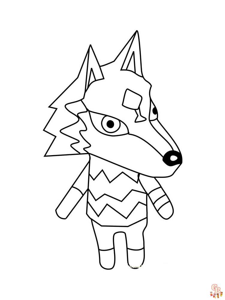 Animal Crossing Coloring Pages 54